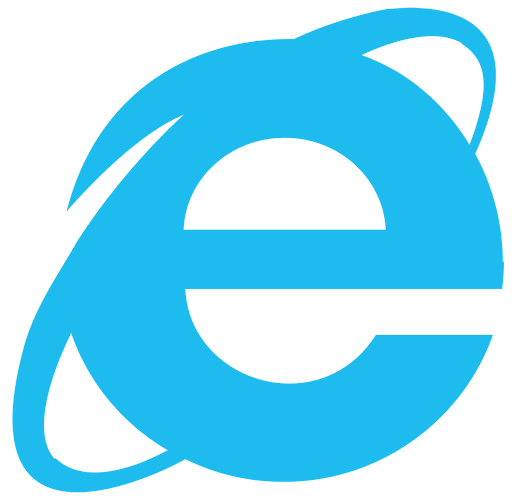 A modern blue lowercase "e" logo with a swoosh, similar to Internet Explorer, set on a light background for SimplyDepo branding.